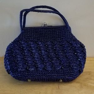 Vintage Navy Blue Mantessa purse